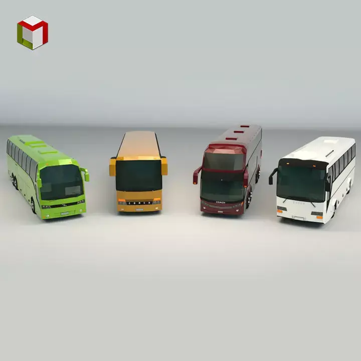Low Poly Bus Pack 02