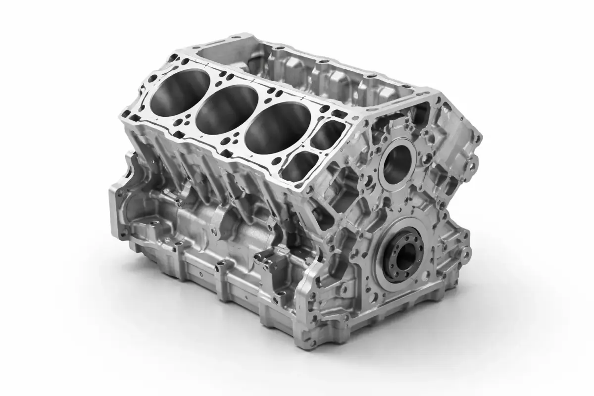 Realistic Engine Block Automotive Motor Part 3D model