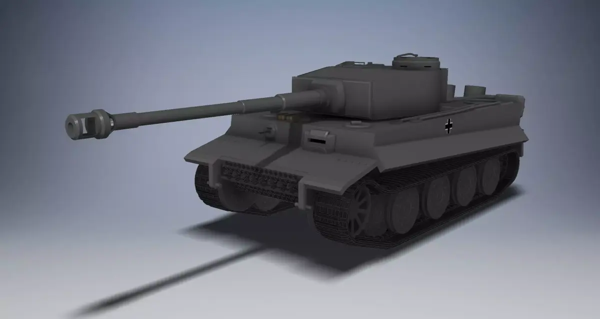 Panzer VI Tiger 3D print model