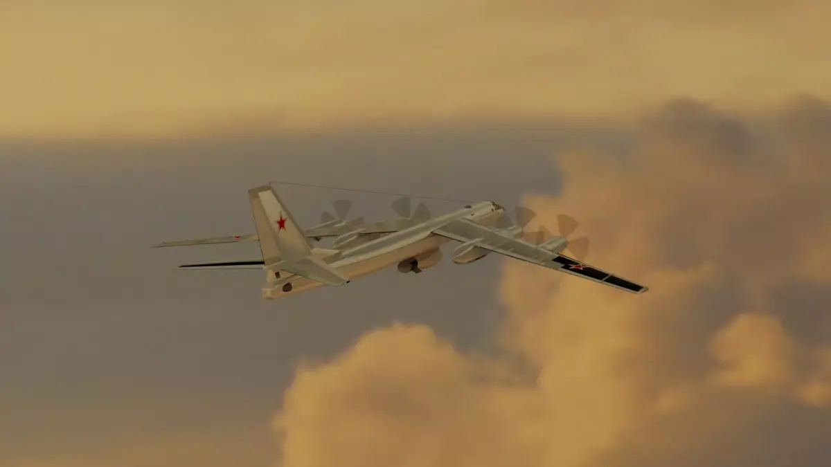 TU-95V Bear - Tsar Bomba Carrier Low-poly 3D model