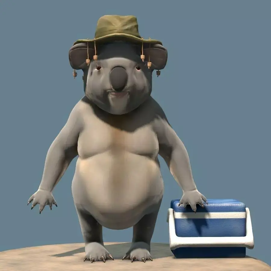 Koala Bill Character 3D model