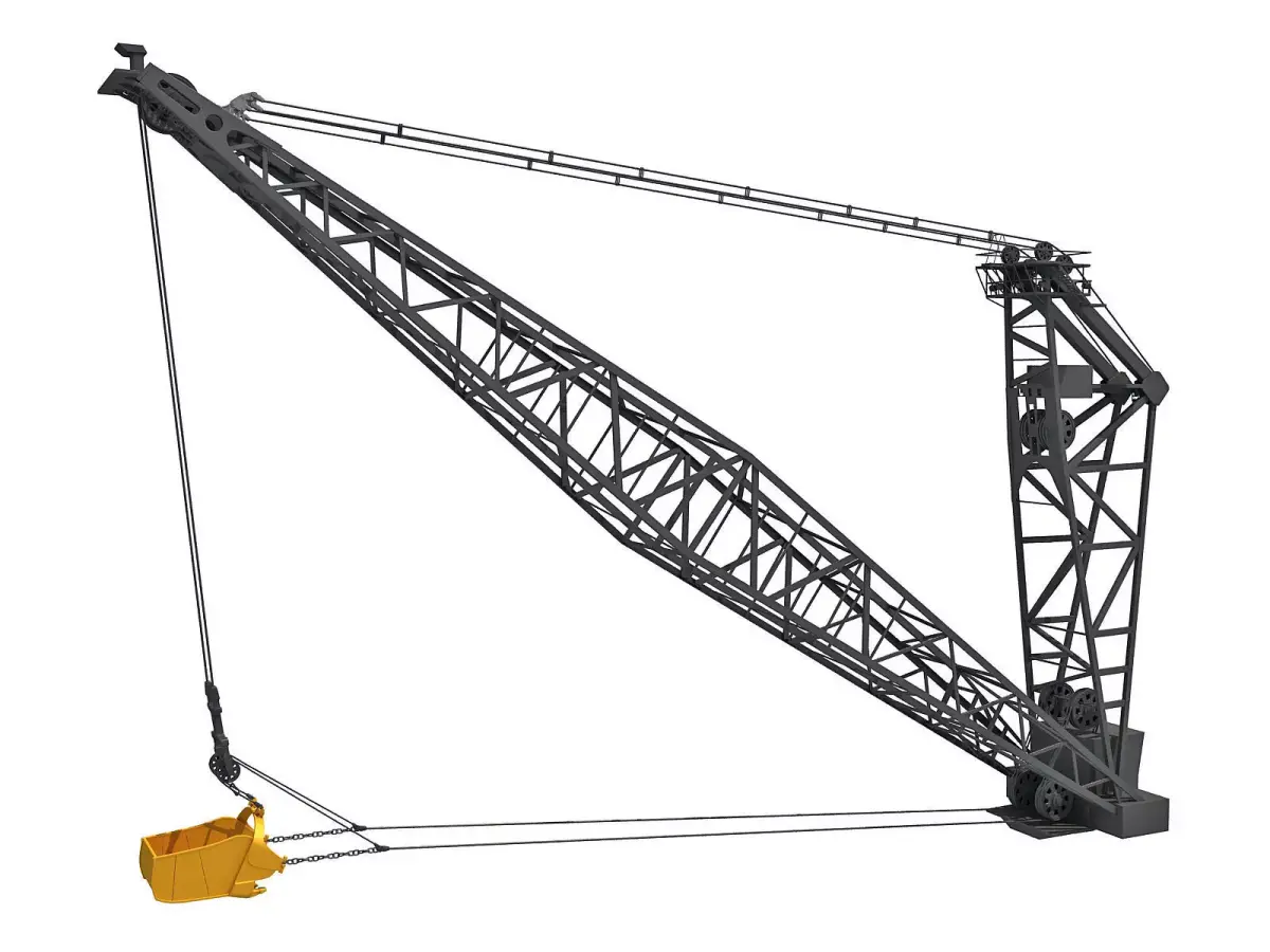 Dragline Excavator Bucket 3D model