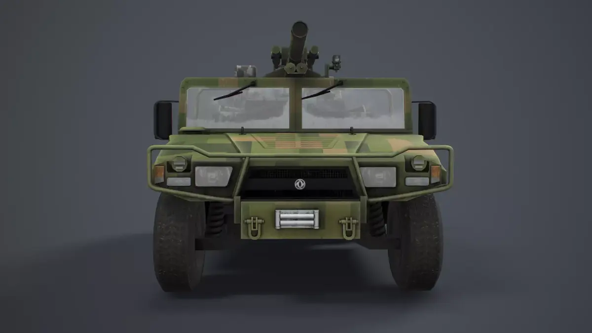PCP-001 Mortar 82mm Low-poly 3D model