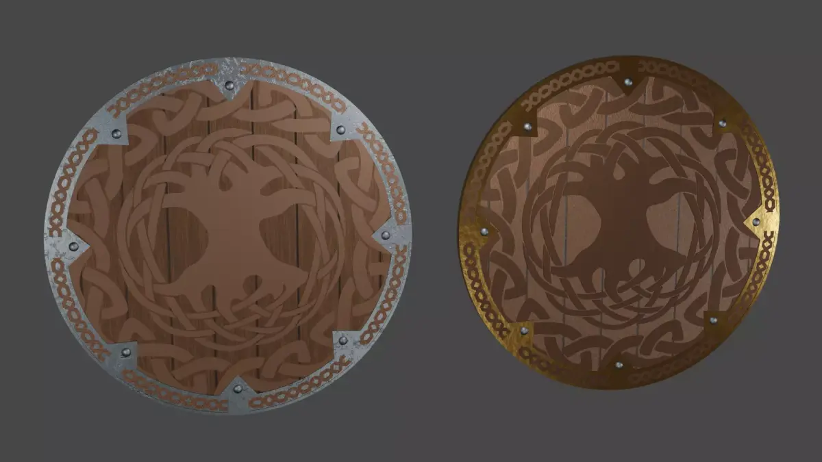 Viking Shield - Vanaheim 3D model