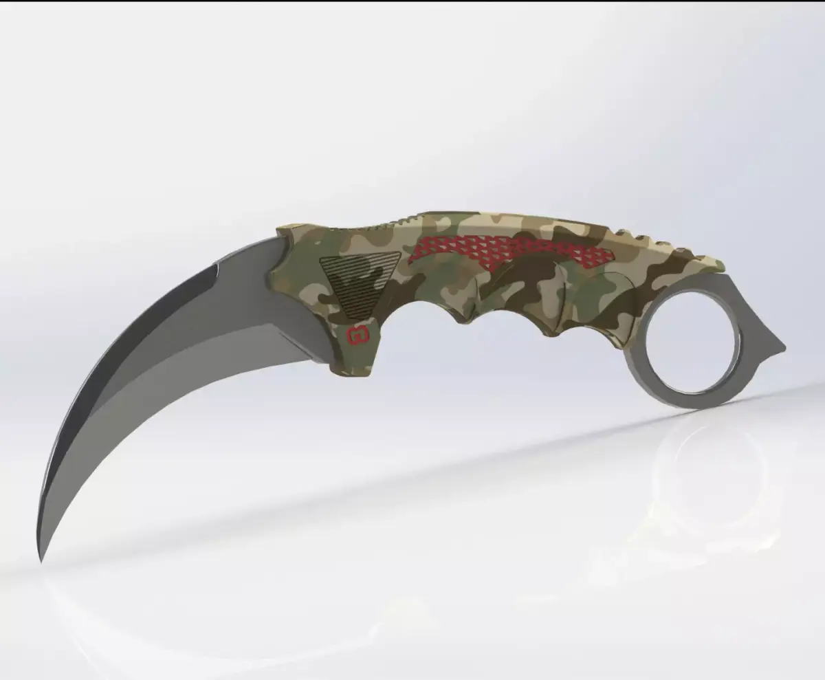 Military karambit 3D print model