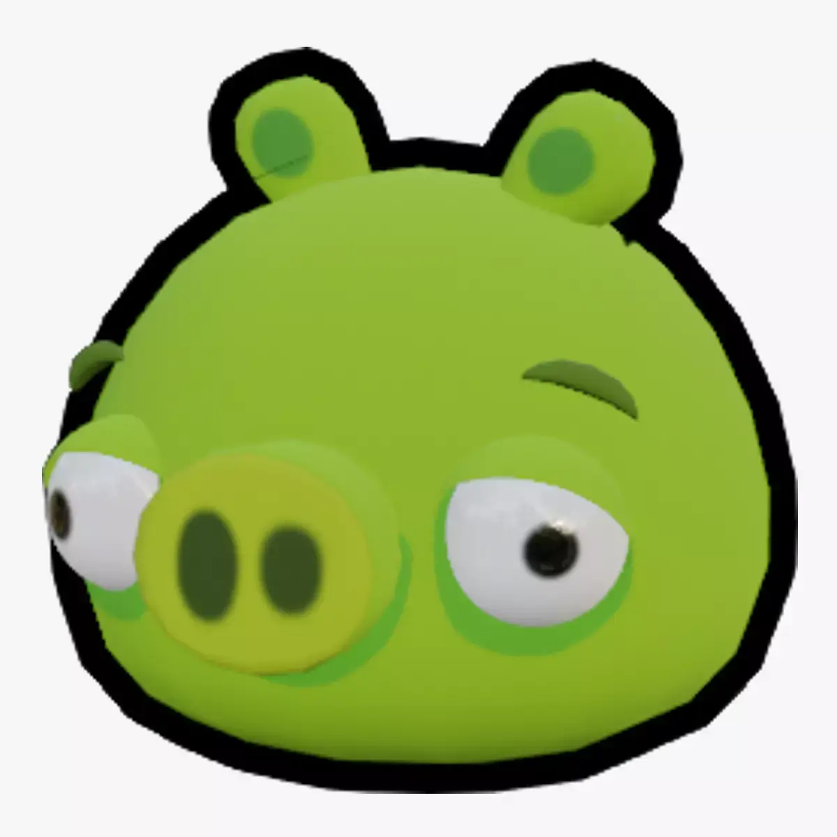 Angry Birds Minion Pig in 3D Low-poly 3D model