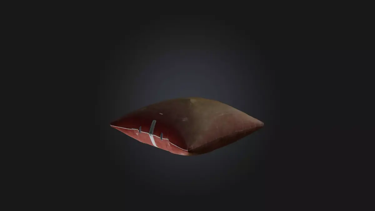 pilow model Low-poly 3D model