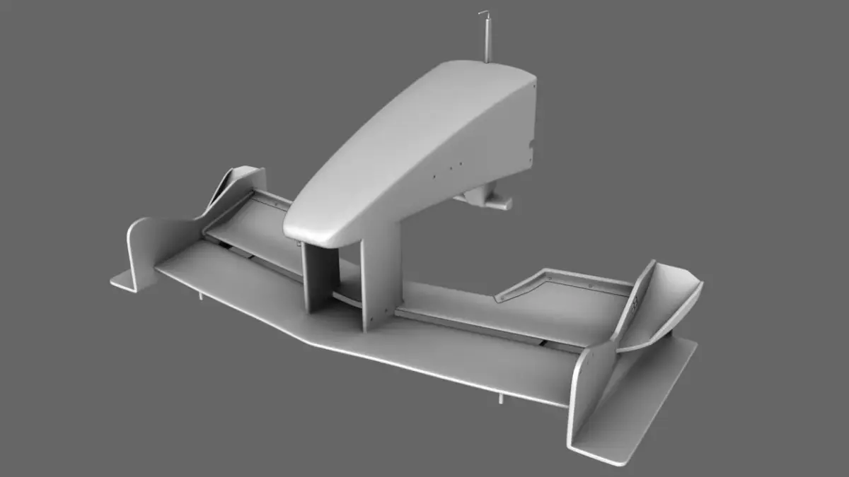 F1 2000 Front Nose Wing Free 3D model