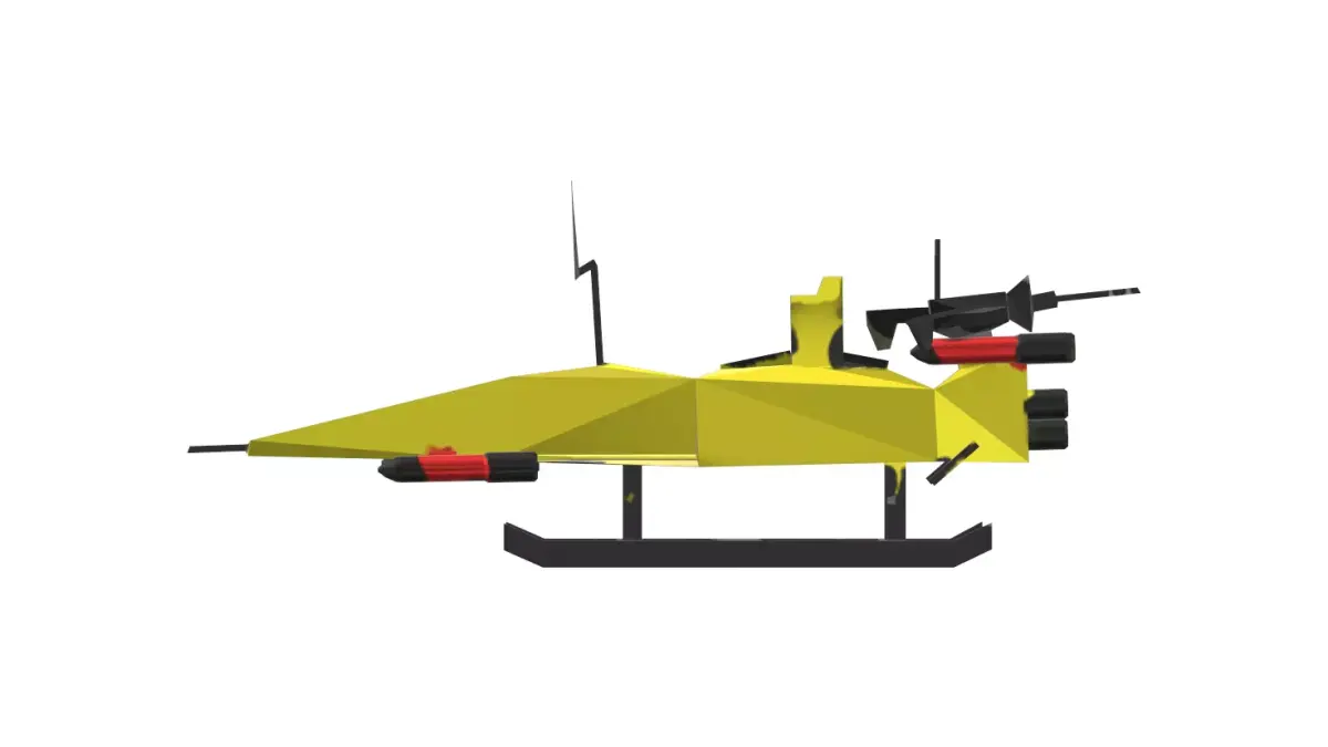 take corners and turns like a pro on our new jetcycle Low-poly 3D model