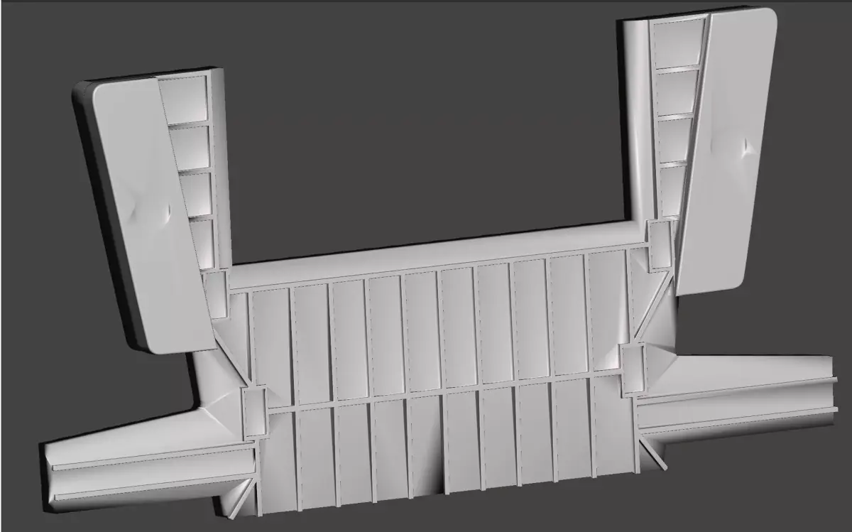 STAR DESTROYER BRIDGE GREEBLIE 3D model