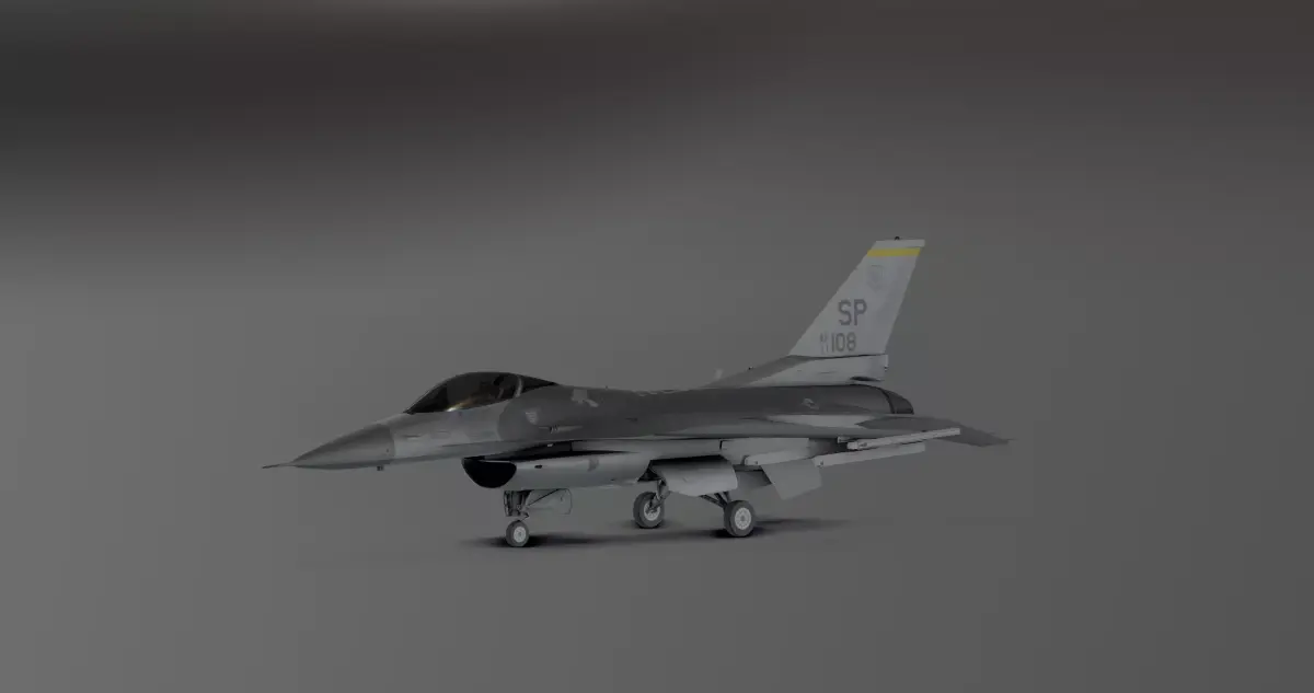 F16 - Original Fighter Jet  Low-poly 3D model