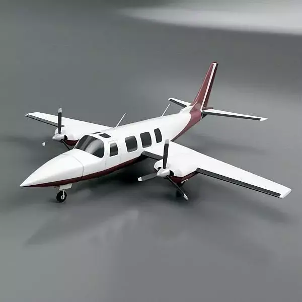 Piper Aerostar private turboprop airplane 3D model