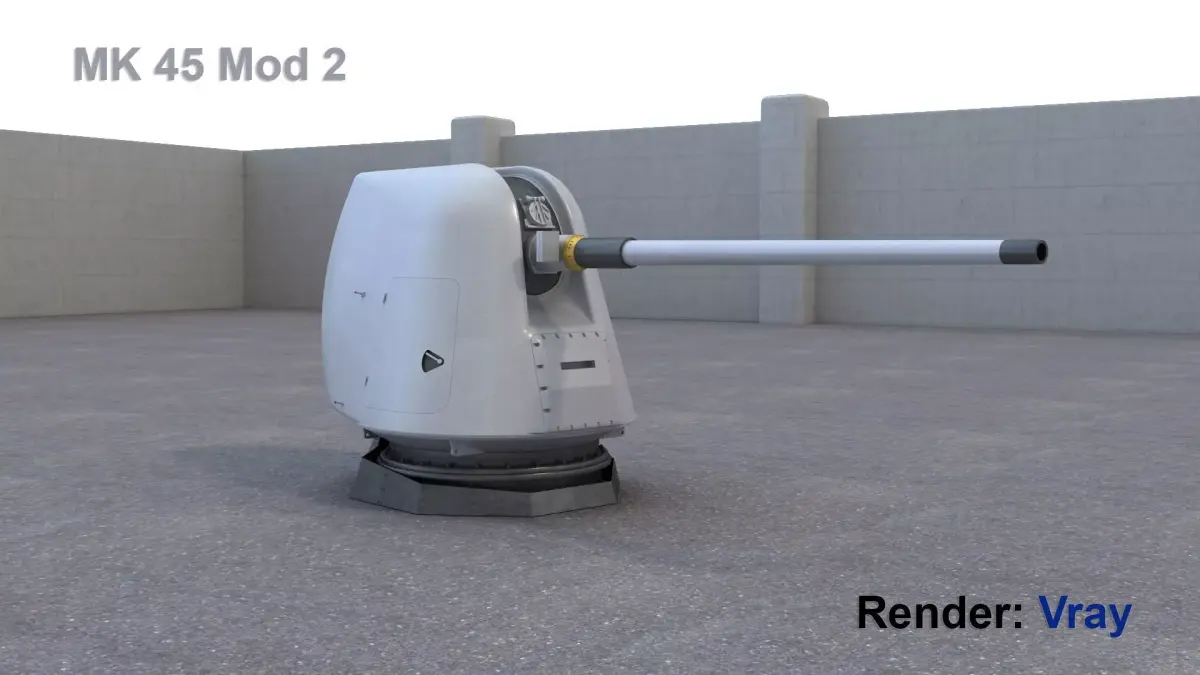 MK 45 Mod 2 3D model