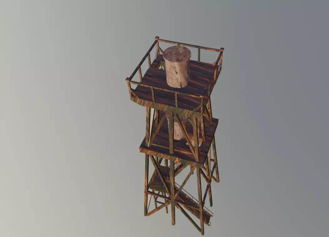 Tower definition Low-poly 3D model