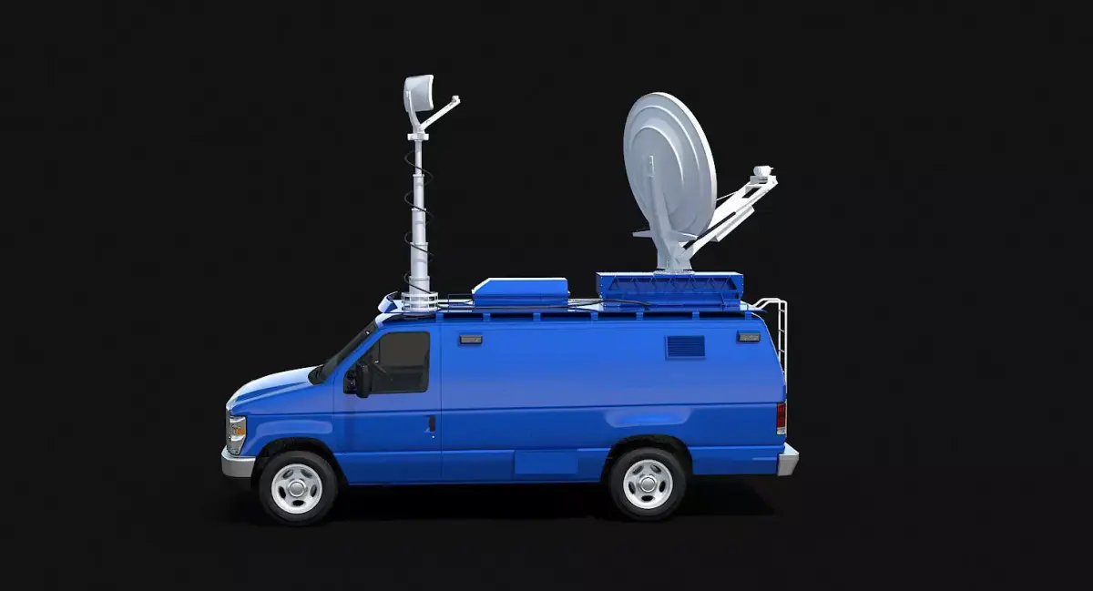 US Broadcasting Van 3D model