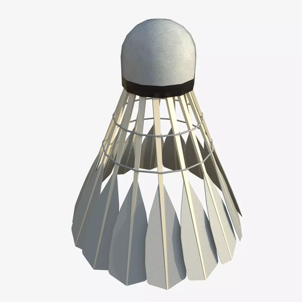 Badminton Shuttlecock Low-poly 3D model purchase