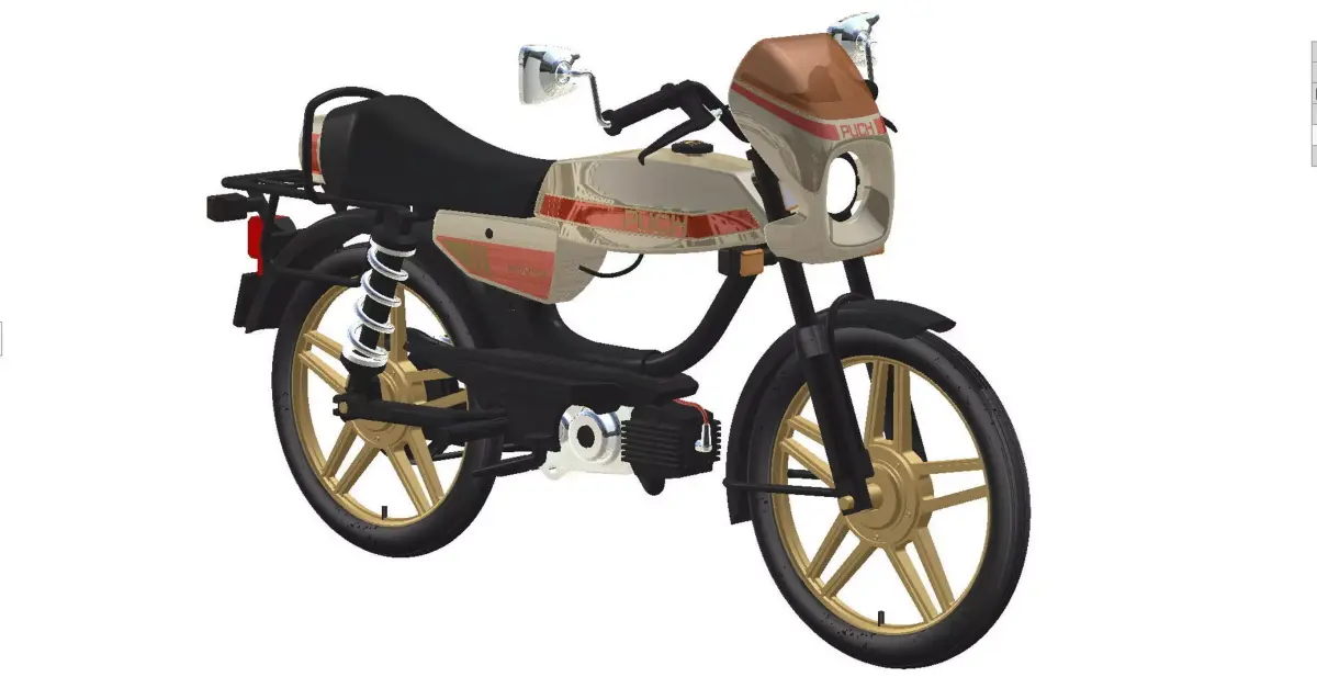 Puch Magnum Monza Moped 3D print model