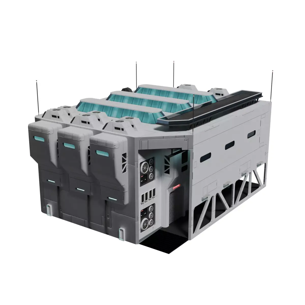 Sci-fi Warehouse 3D model purchase