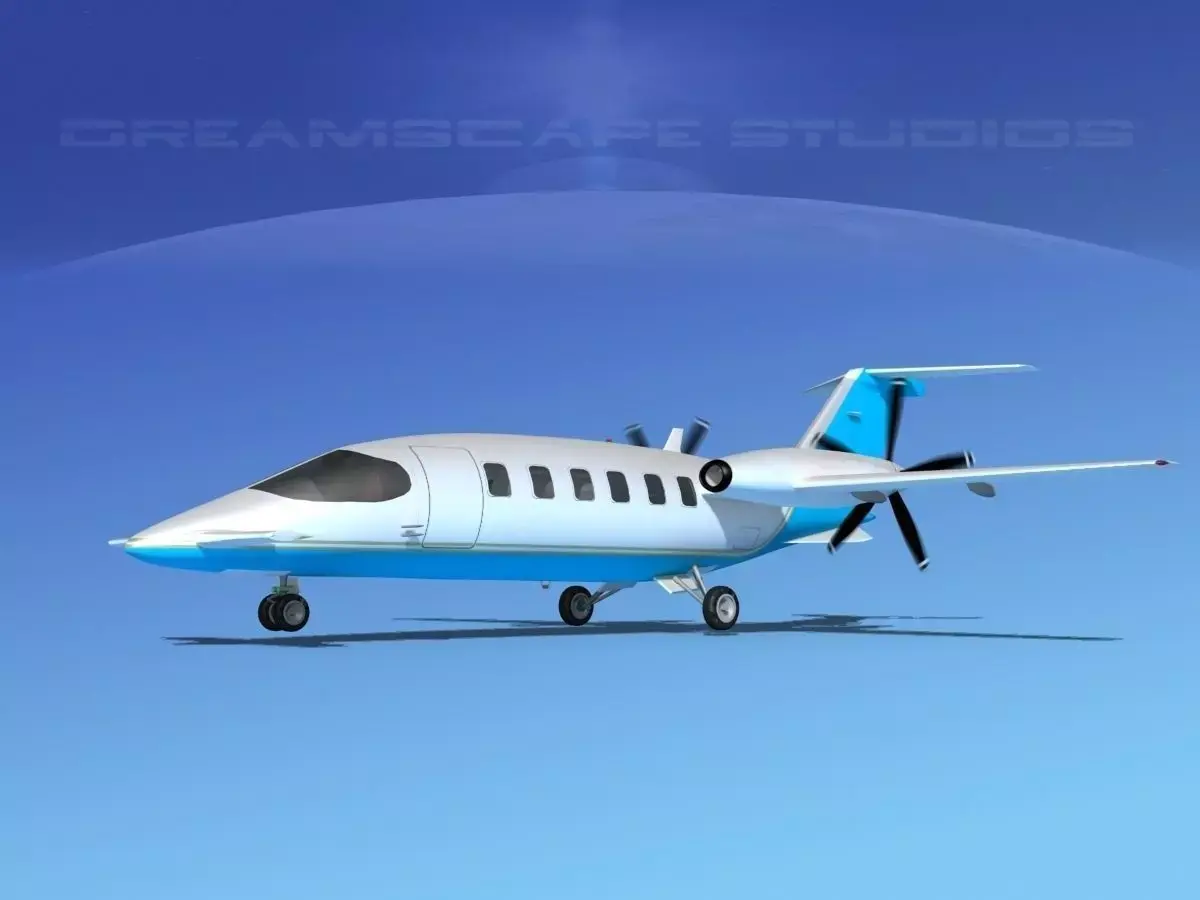 Piaggio Avanti P180 V08 3D model