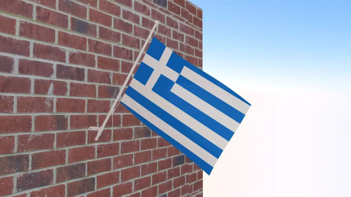 Flag of Greece 3D model
