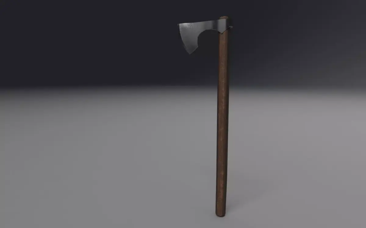 Viking-Axe LowPoly axe Free low-poly 3D model