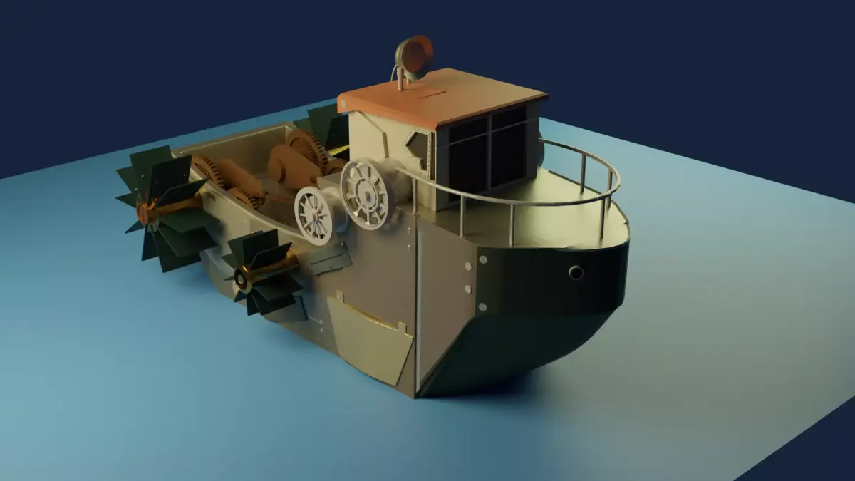 Victors Toy Boat From Arcane Series 3D model