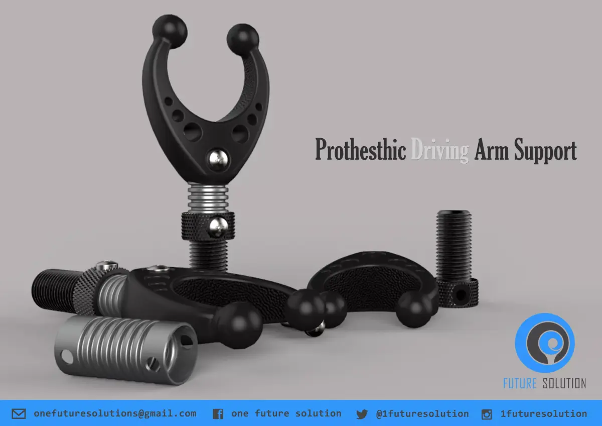 Prothesthic Driving Arm Support Free 3D model purchase