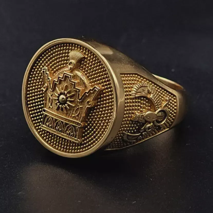  Farvahar and Crown Ring 3D print model