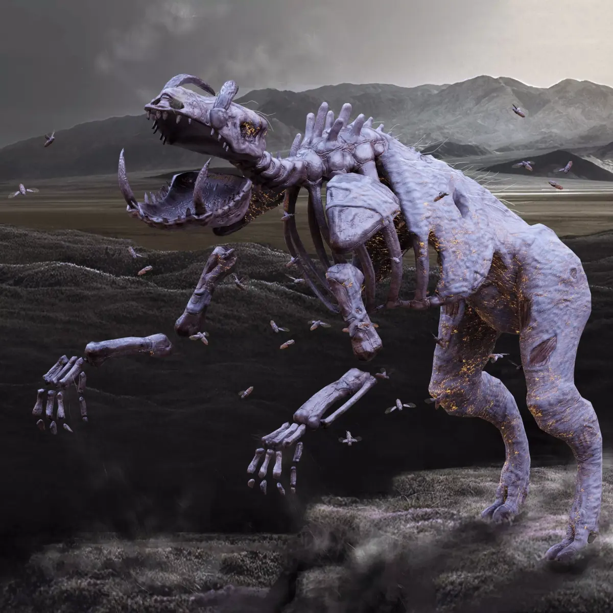 Undead Boar Skeleton Low-poly 3D model