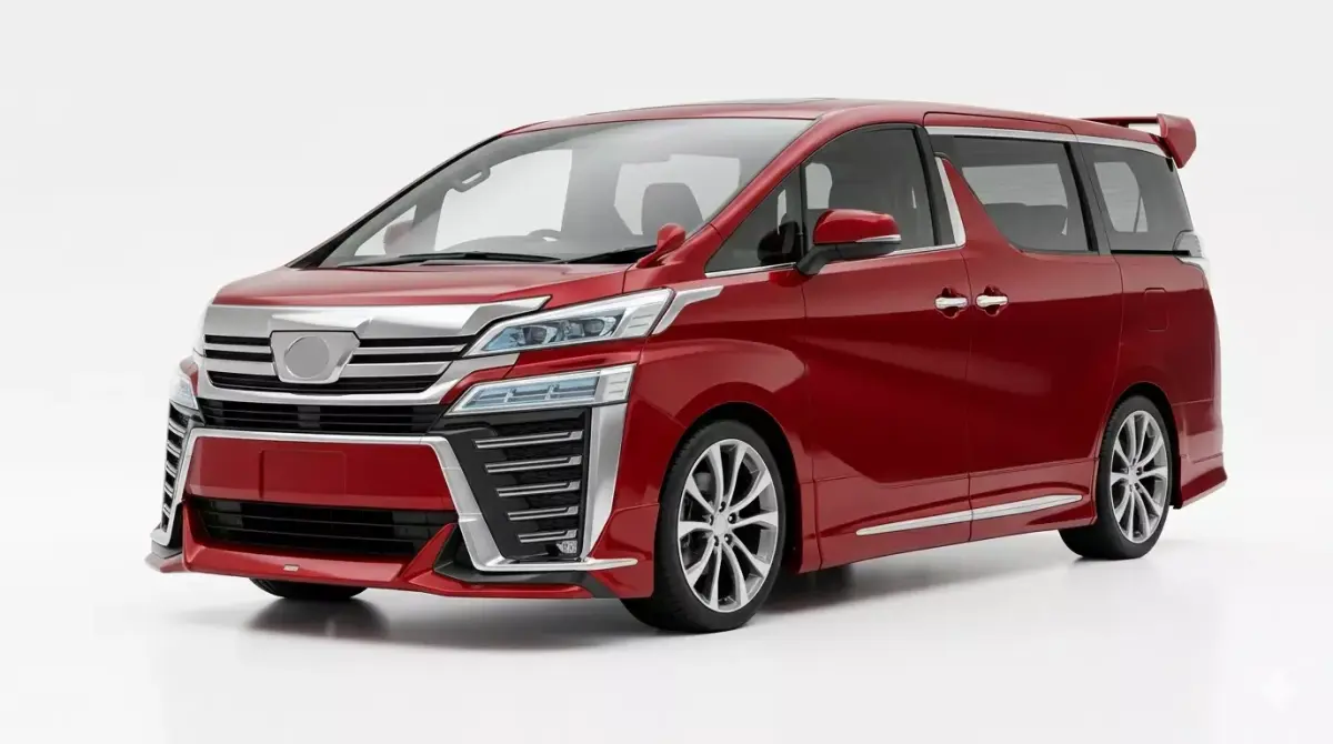 Luxury Red Minivan 3D model