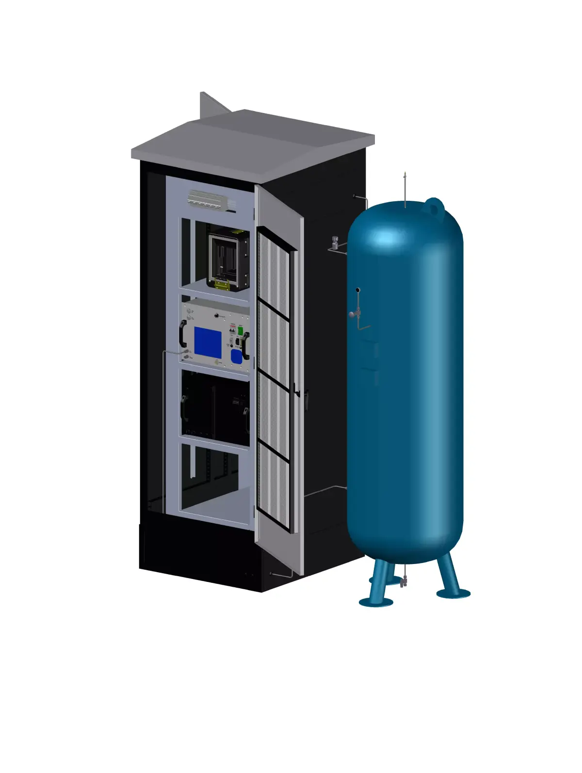 HYDRO FUELL CELL SYSTEM Low-poly 3D model
