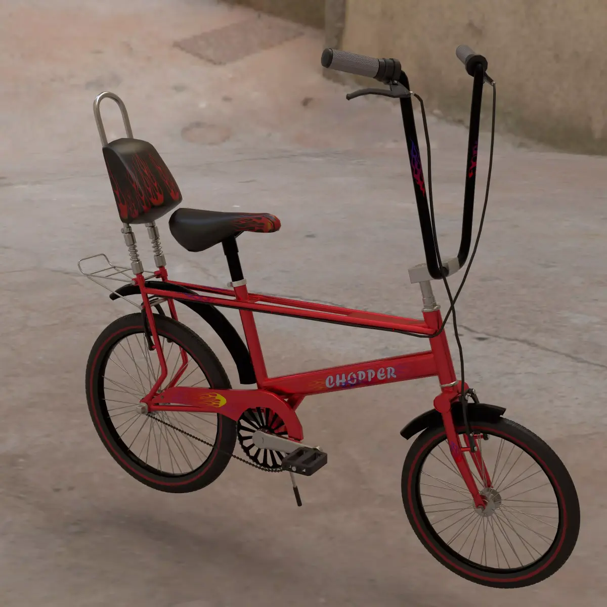 raleigh chopper bicycle   3D model
