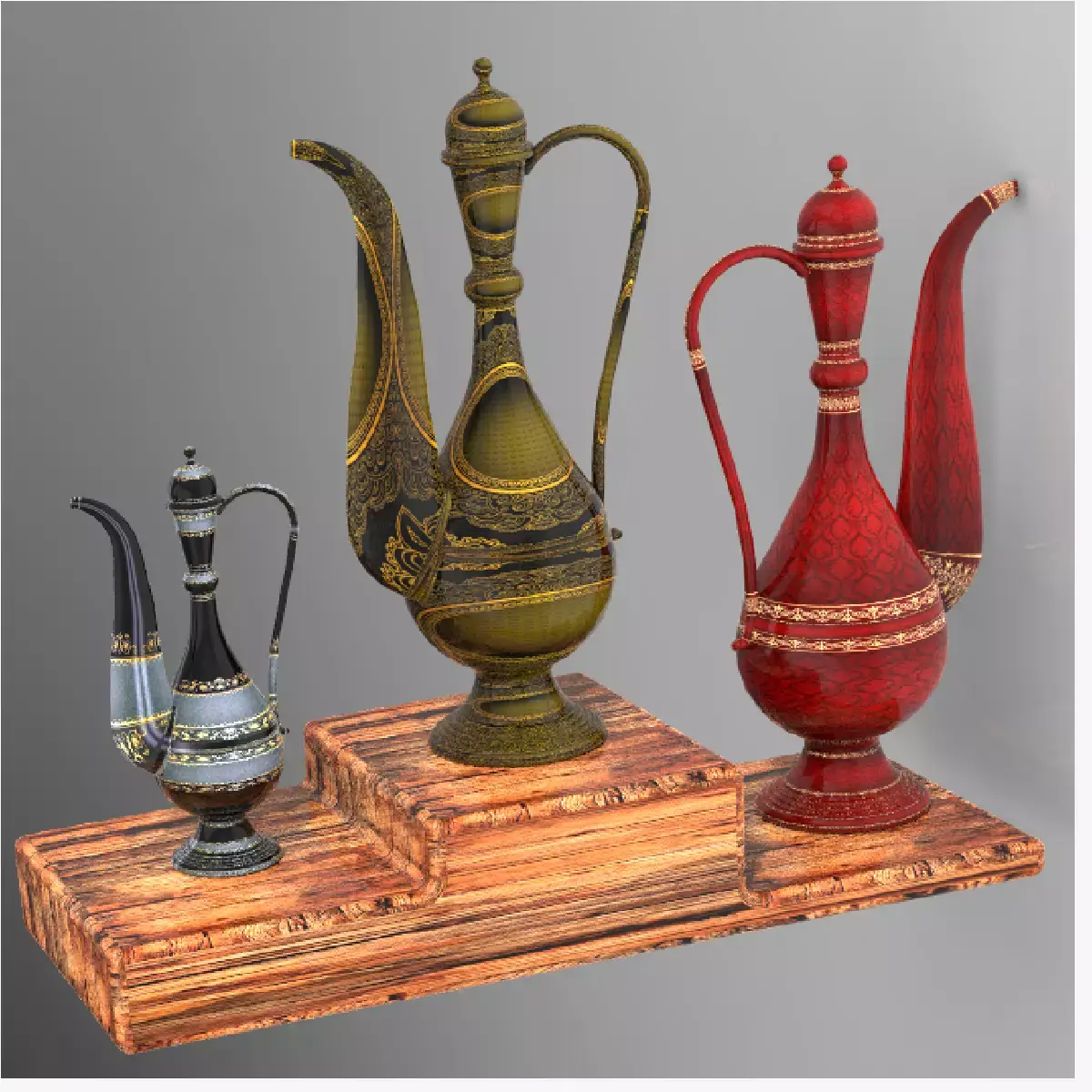 Art of mughal empire islamic mughal art  Free 3D model
