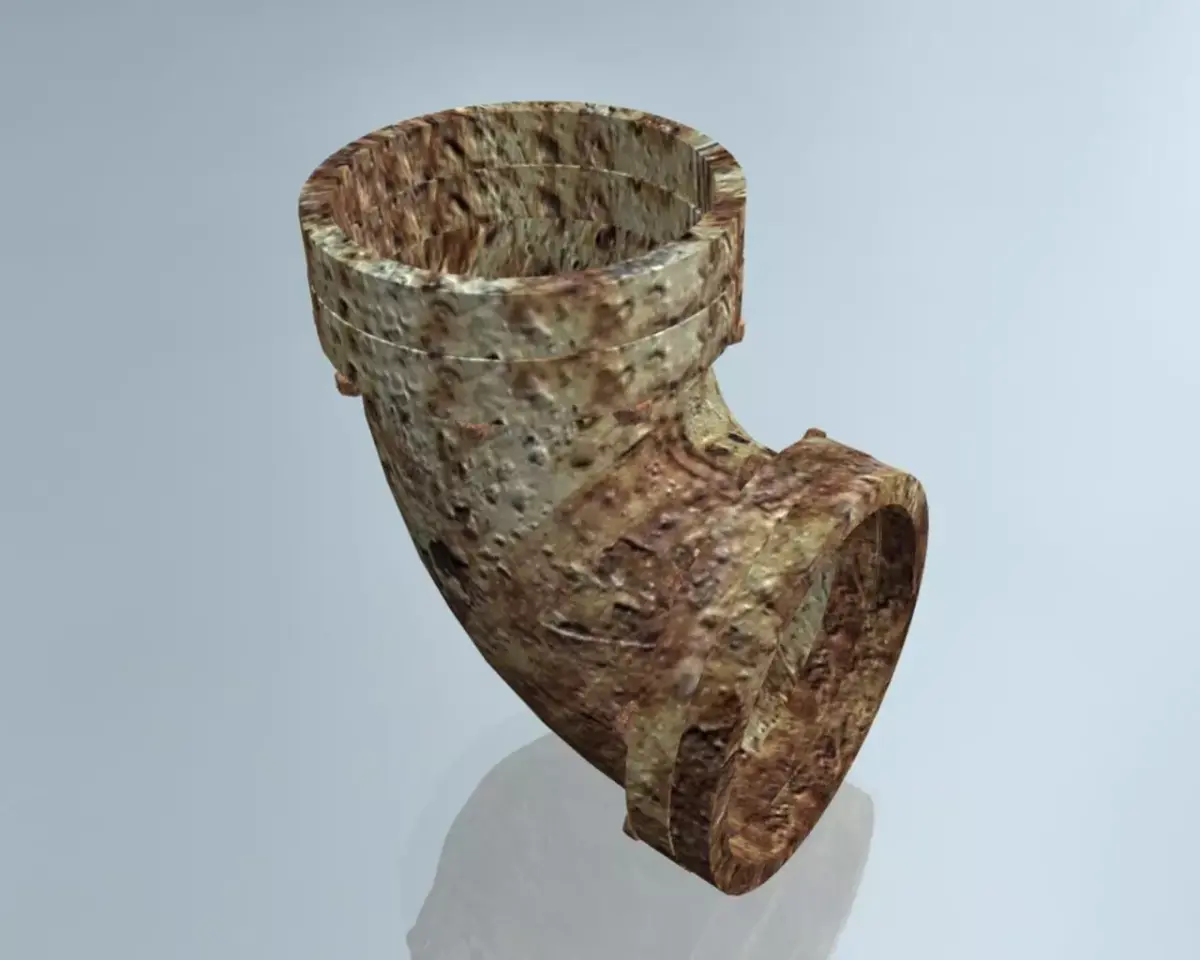 Rusted Pipe 006 3D model