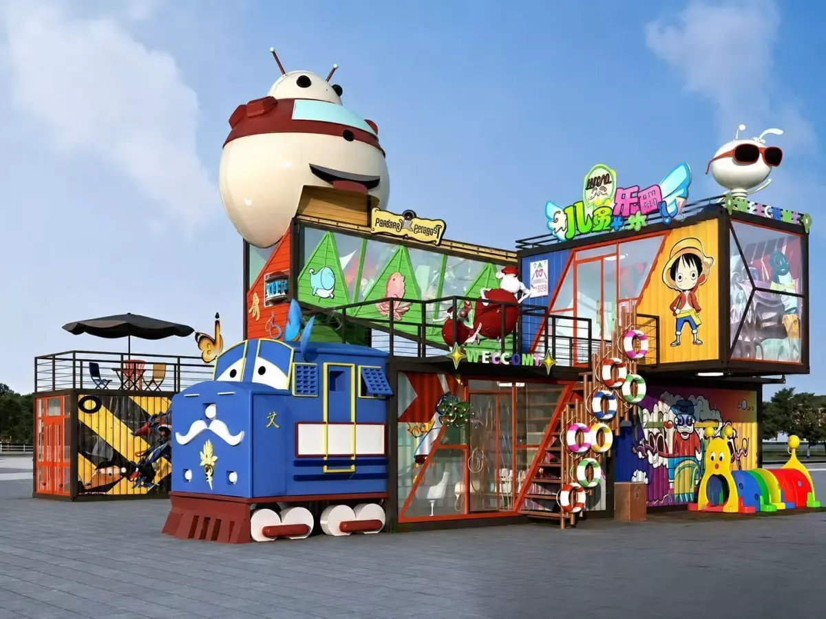 Cartoon Container Playground 3D model