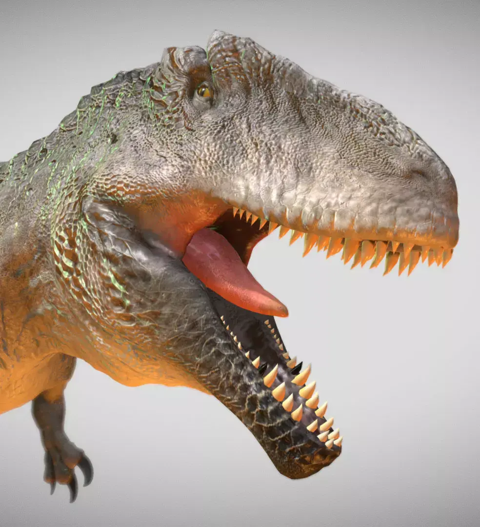 Giganotosaurus The Apex Hunter of Cretaceous South America Low-poly 3D model