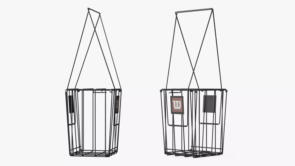 Wilson Tennis Ball Hopper Basket with Carry Handle 3D model