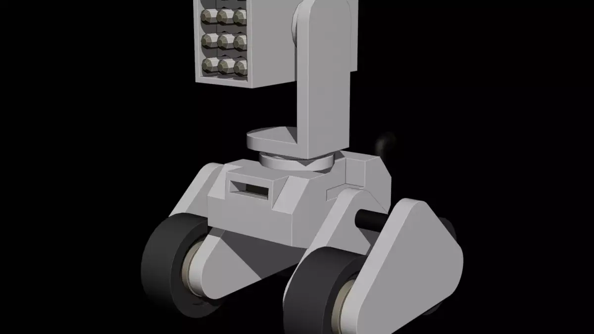 Stylized Low Poly Tank Rocket Array Game Ready Low-poly 3D model