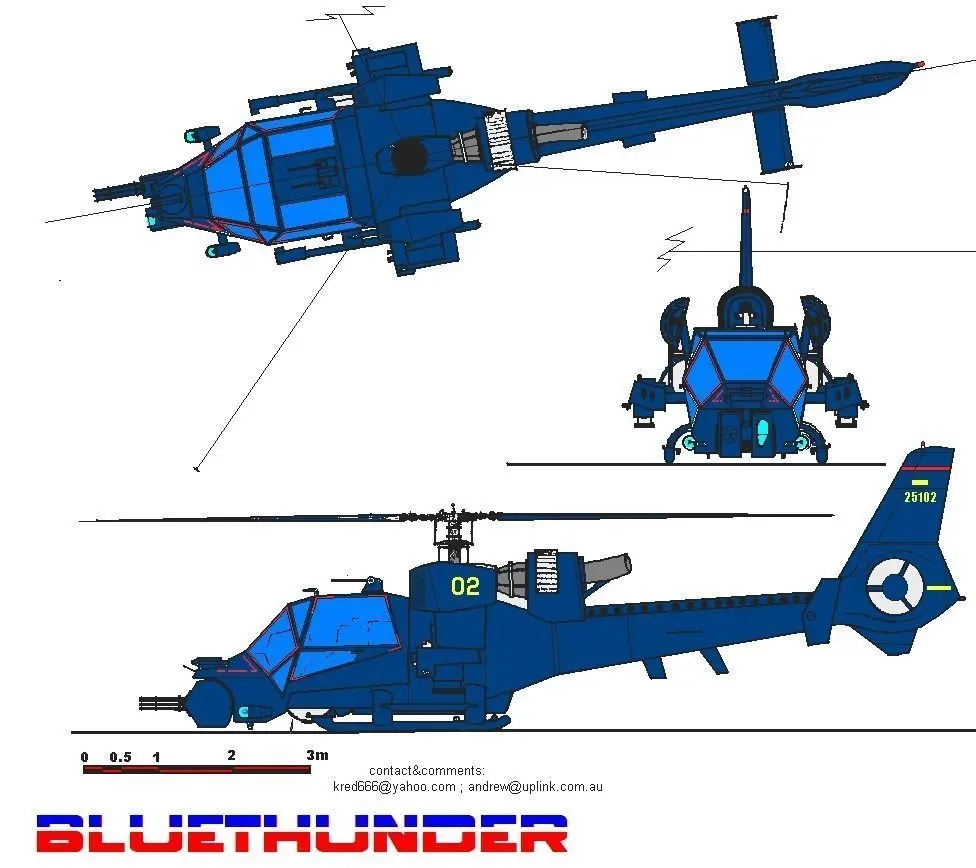 helicopter Free 3D model 2