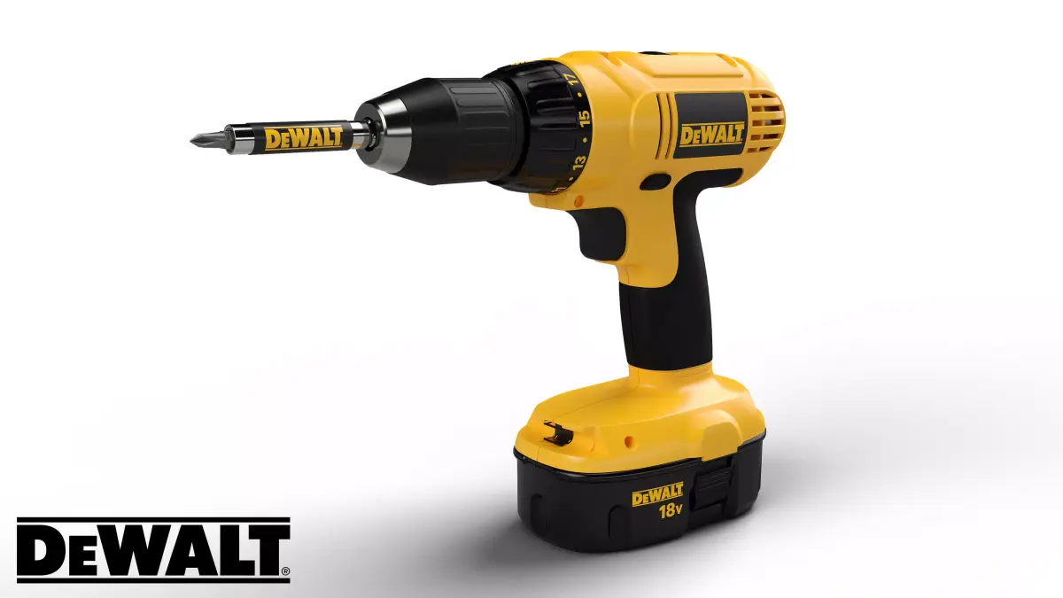 Dewalt DC970 Cordless Drill Driver 3D model