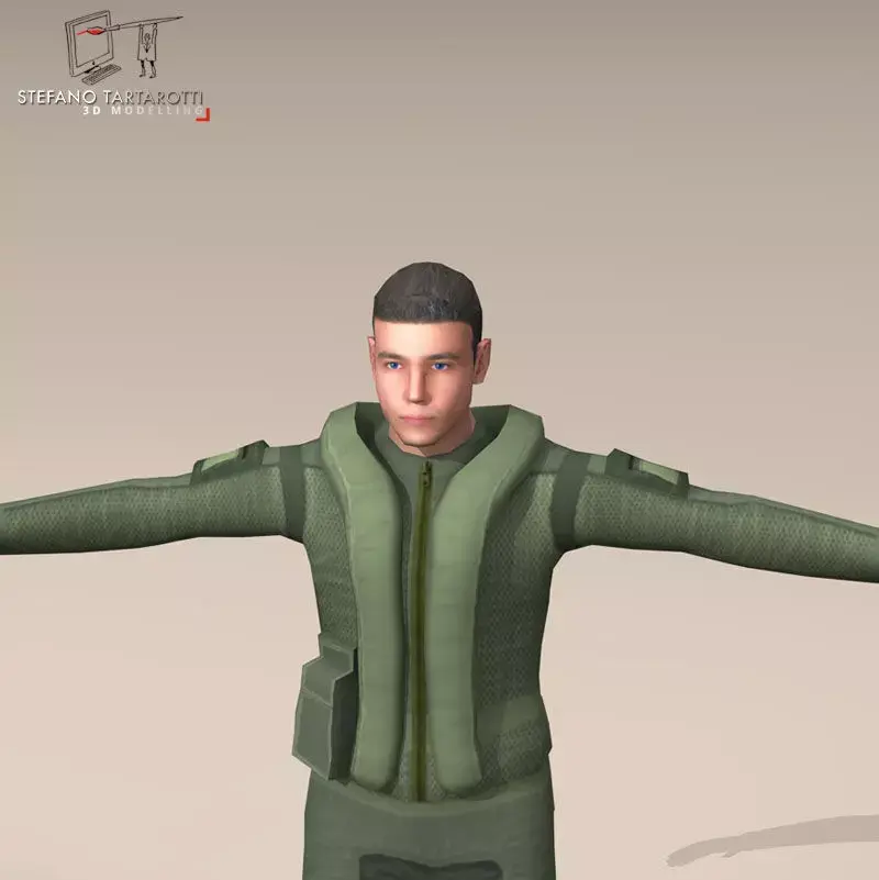 F35 pilot 3D model