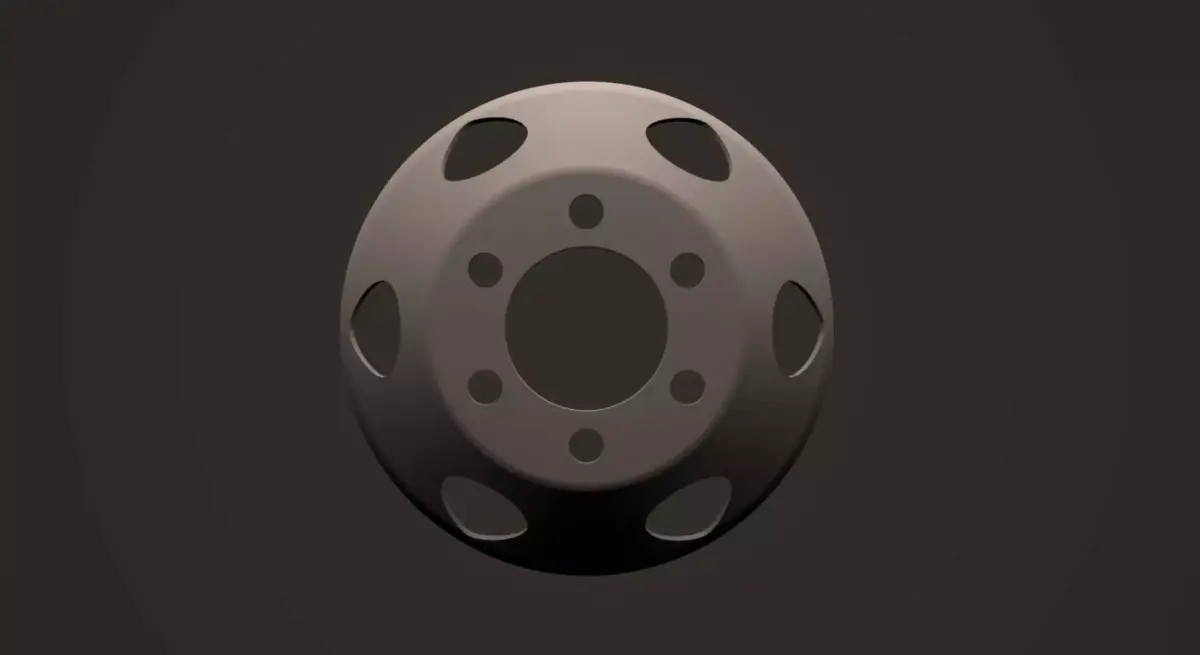 Disc wheel truck 3D print model
