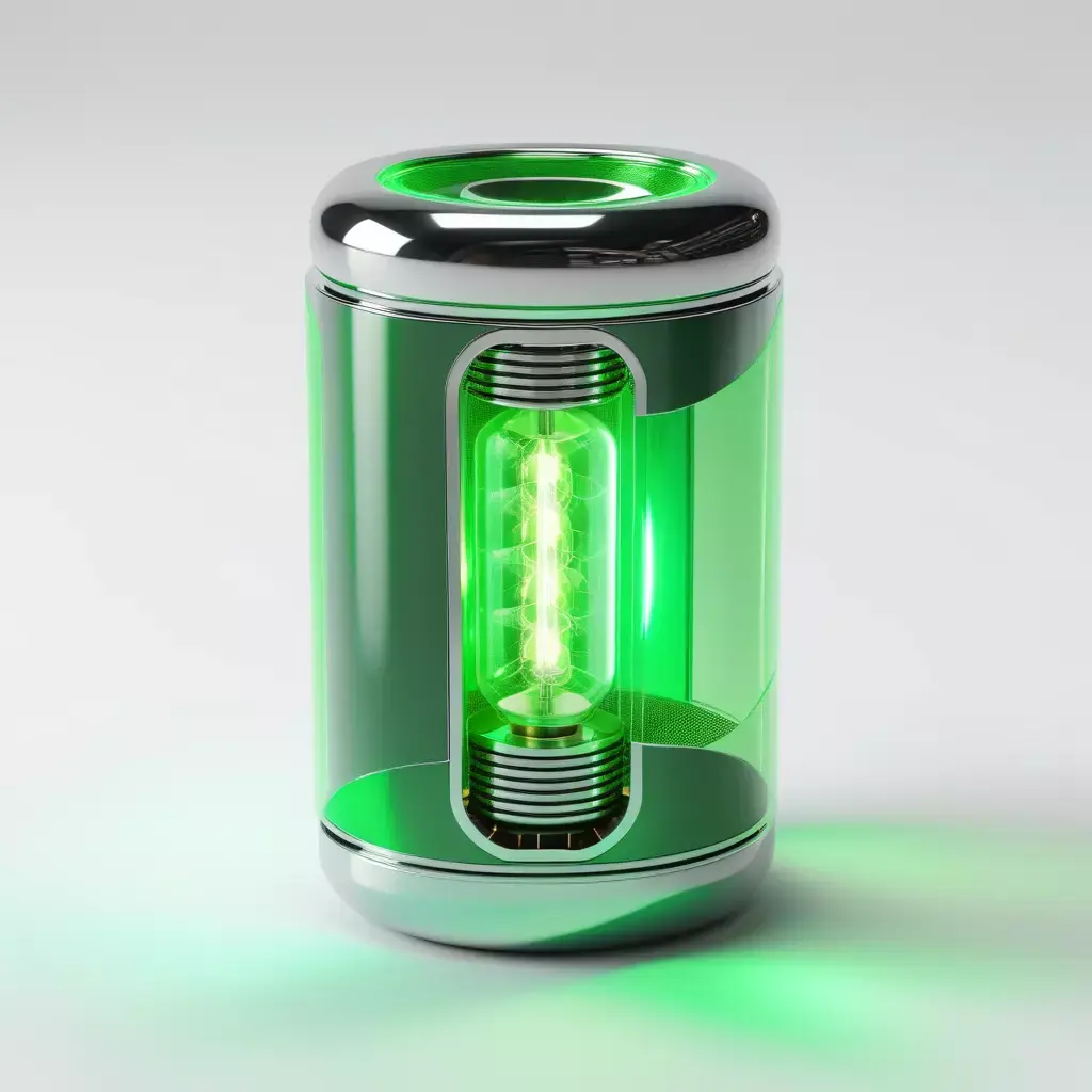 Futuristic Green Energy Cell 3D model