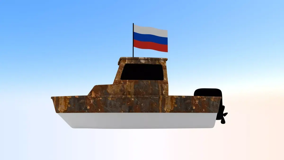 Russia Fishing Boat 3D model