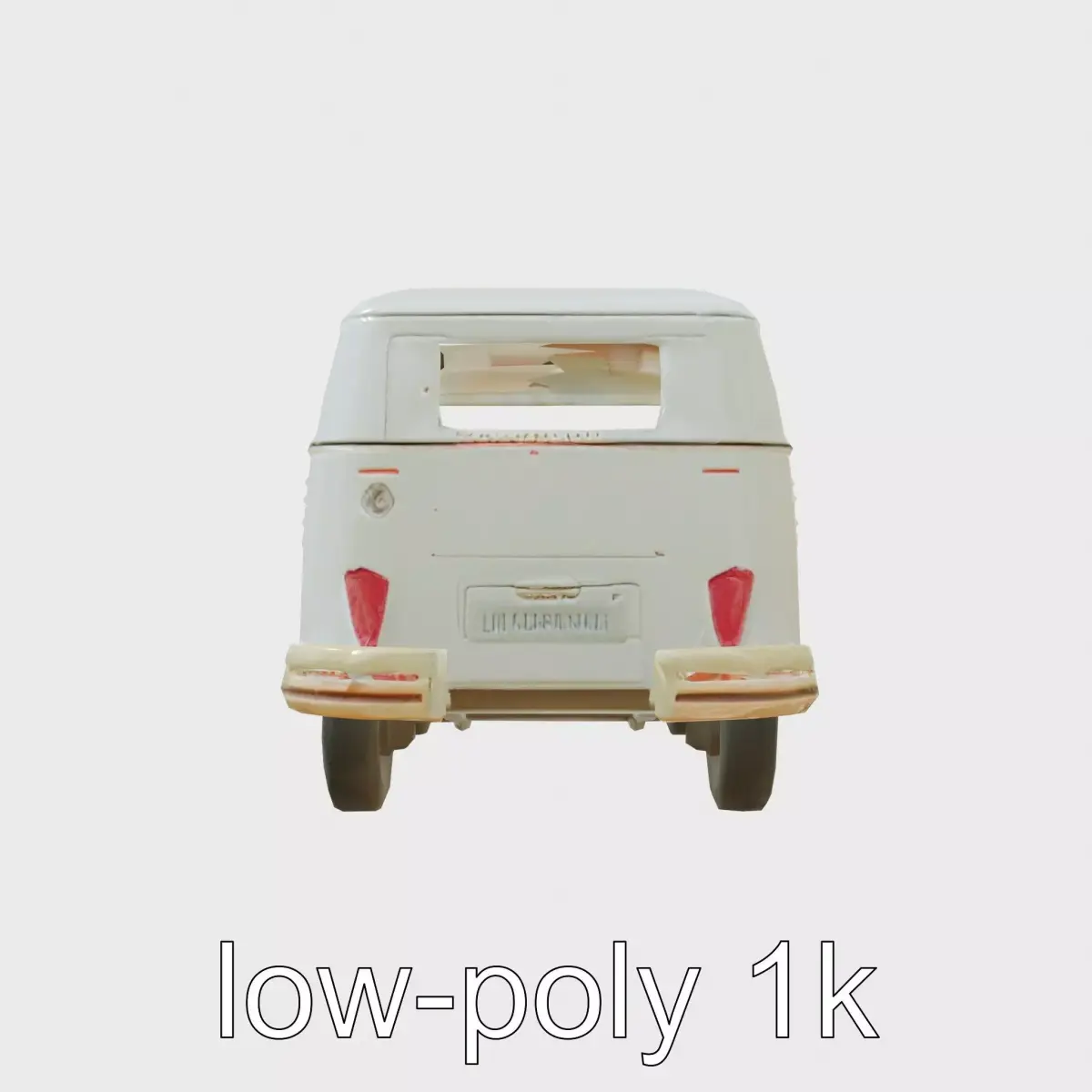 VW T Bus Vintage Vehicle Model Low-poly 3D model