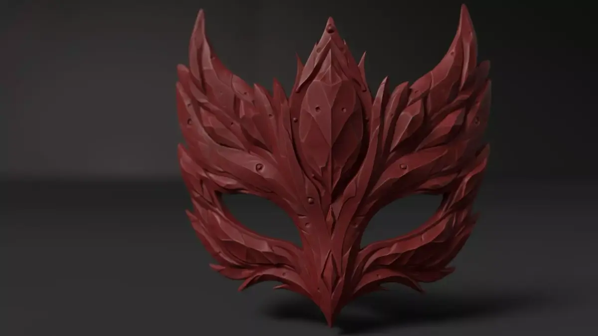 3D model of mask for 3D printing 3D print model