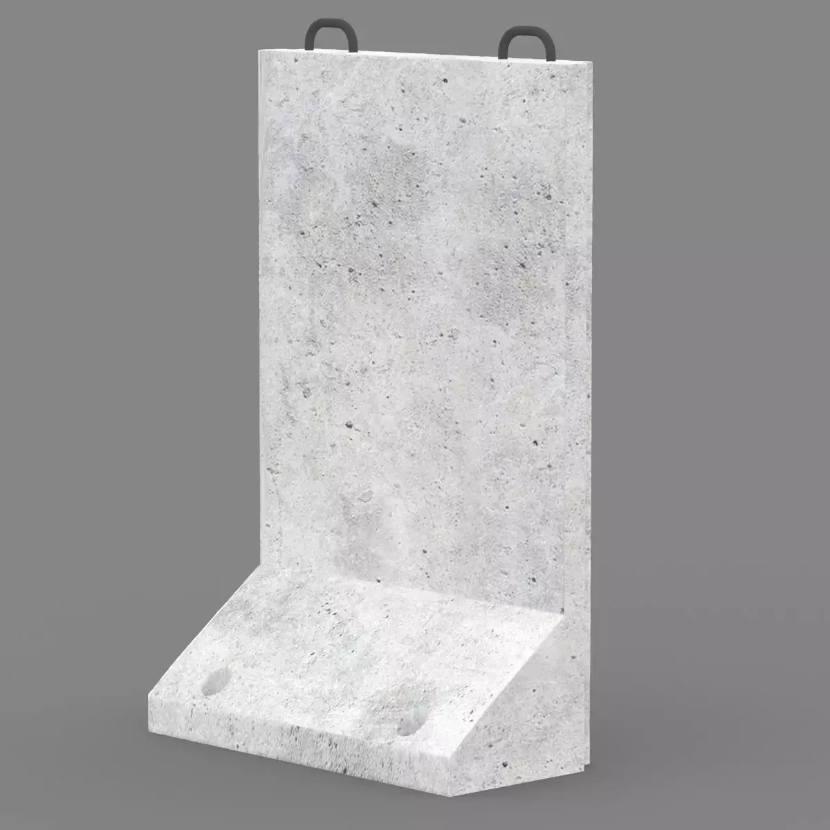 Concrete Barricade 3D model