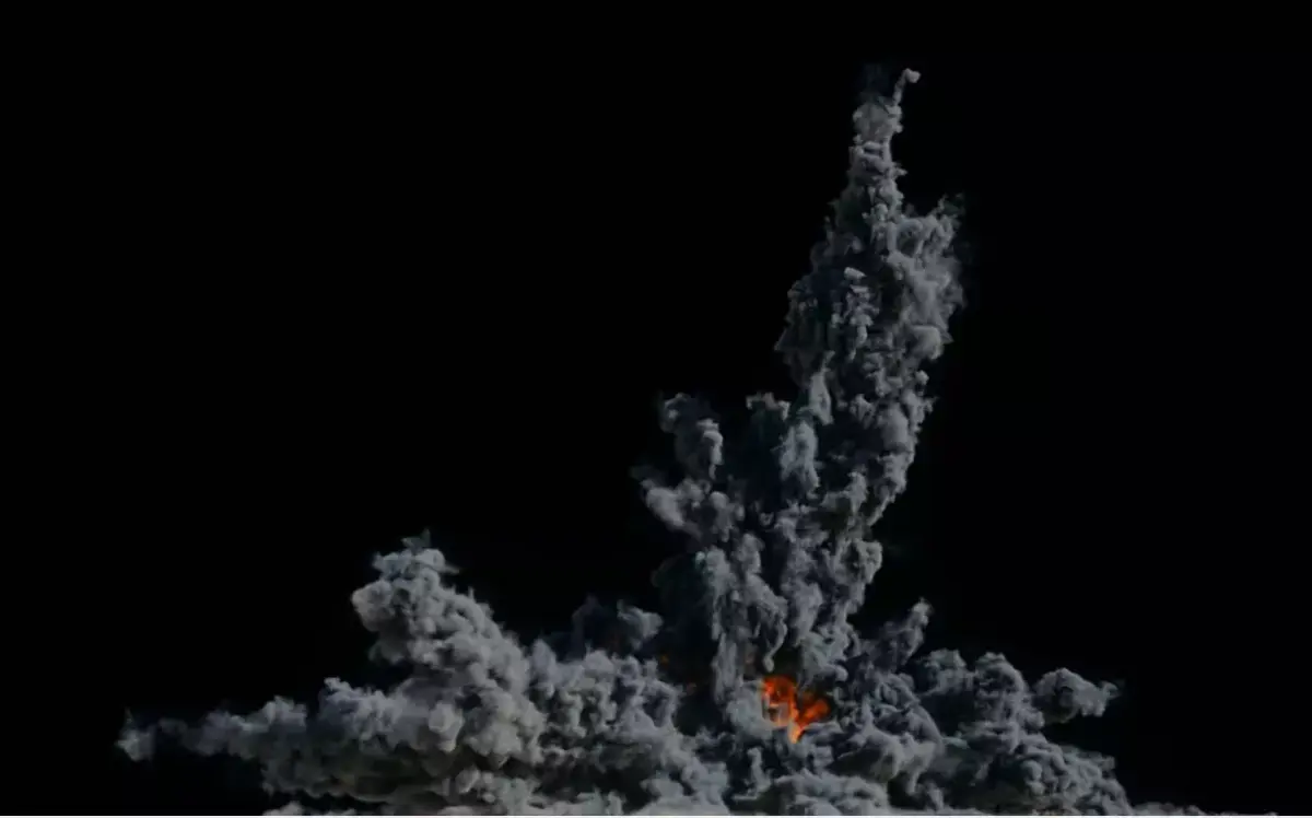 Houdini Grain Advection super fast Explosion 3D model