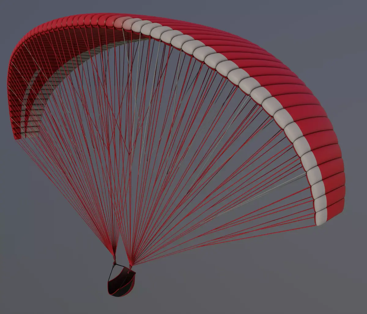 Unpowered Paraglider 3D model shop