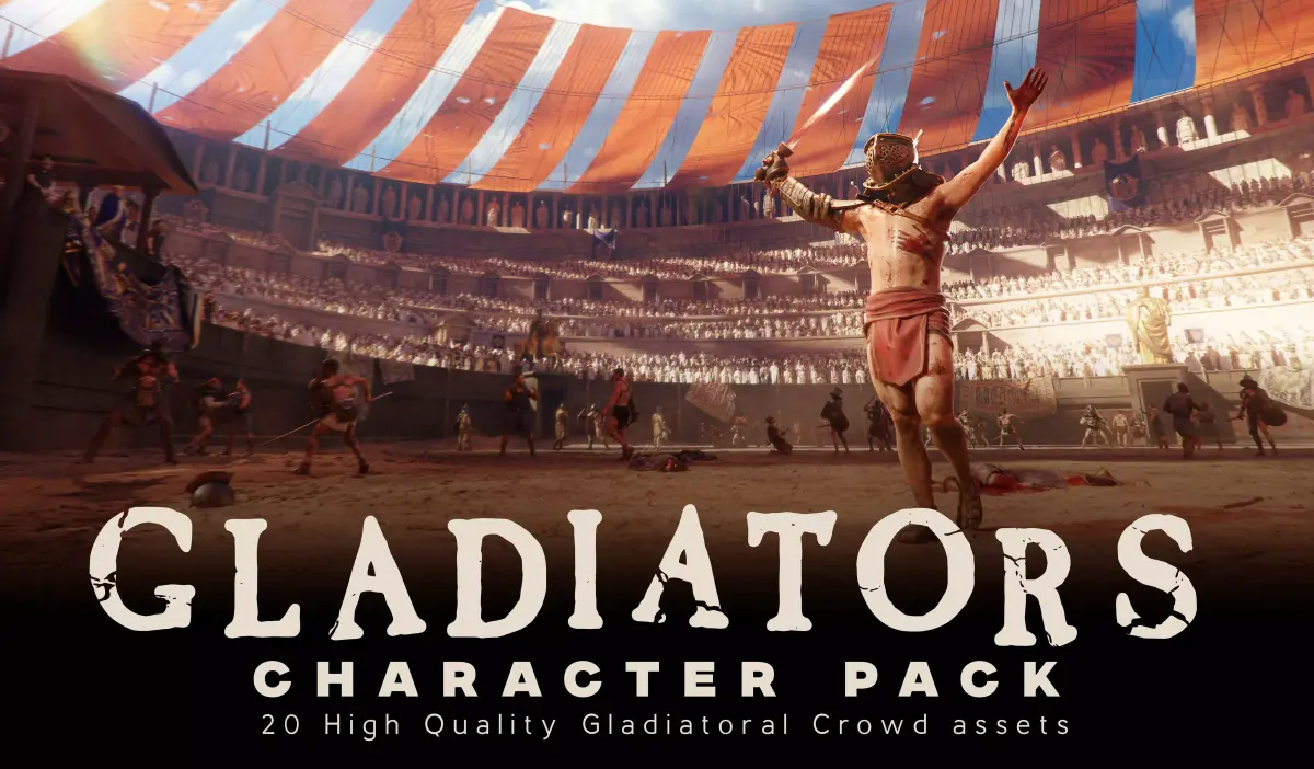 Roman Gladiators Historic Modular Character Asset Pack 3D model